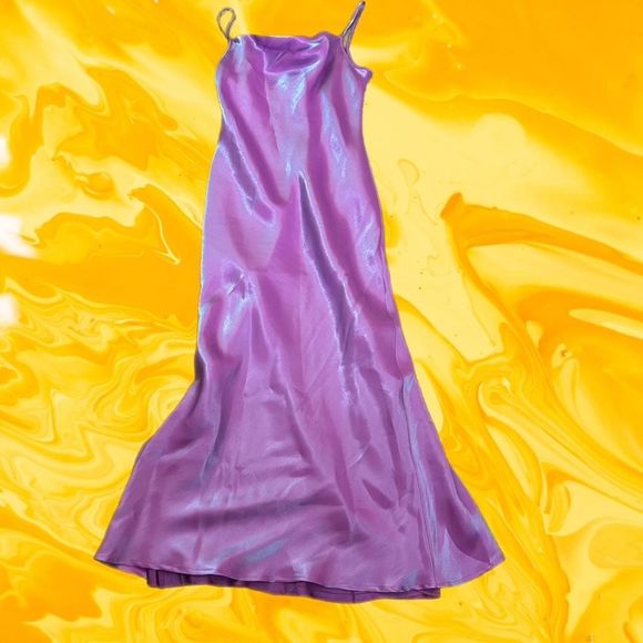 Dresses Y2k Holographic Purple Iridescent Gown Poshmark